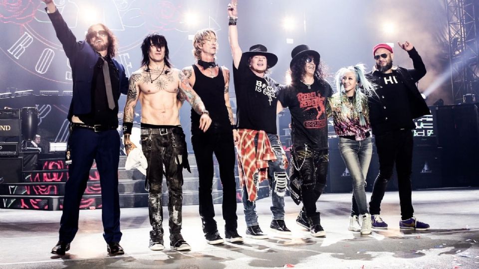 La banda liderada por Axl Rose, Guns N´Roses.
