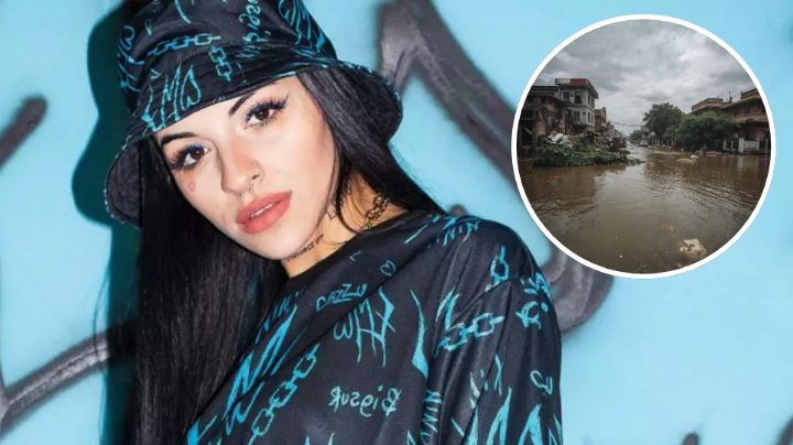 Cazzu pide donaciones para afectados por las lluvias en Puebla