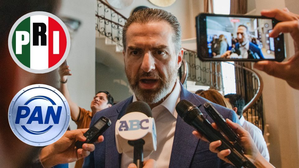 Adrián de la Garza, alcalde de Monterrey, en entrevista con la prensa