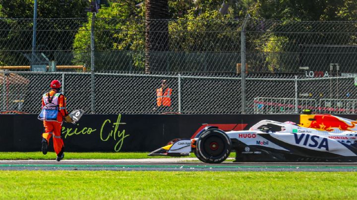 VIDEO: Comisarios de pista en el GP de México, cerca de ser arrollados por Liam Lawson