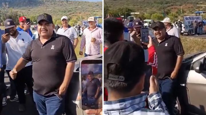 Chuy Lizárraga se une a productores durante bloqueo carretero en Morelia