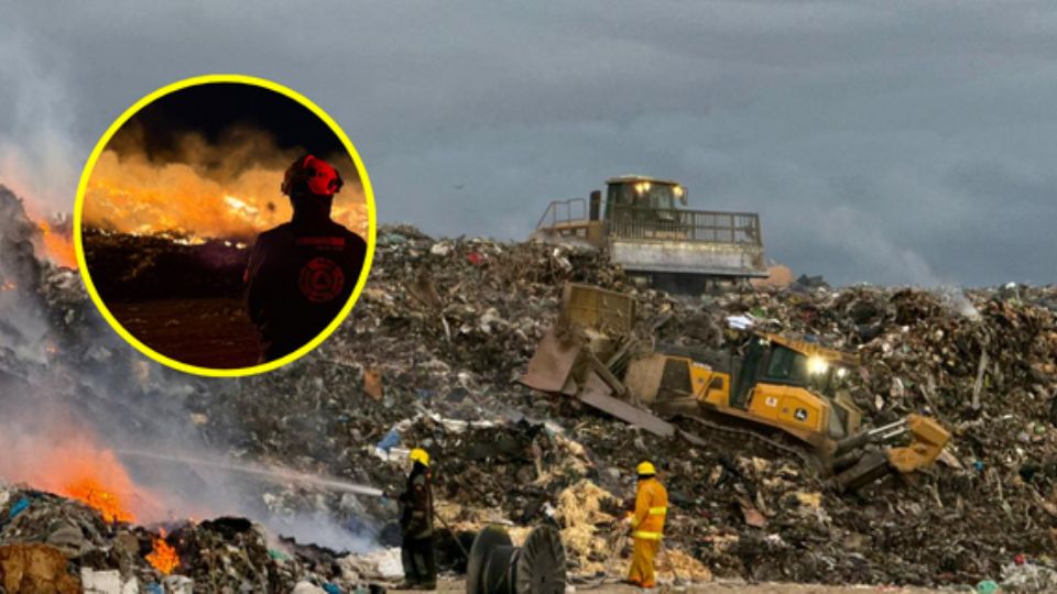 Elementos de distintas corporaciones de rescate combatieron el incendio.