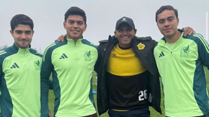 Visita la leyenda 'Chupete' Suazo a juveniles de Rayados en Mundial Sub 20
