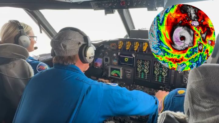 Video: Así se sacudió el avión cazahuracanes dentro del ojo de Melissa