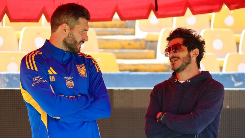 Damián Álvarez visitó a Tigres en su preparación rumbo al Clásico Regio 141