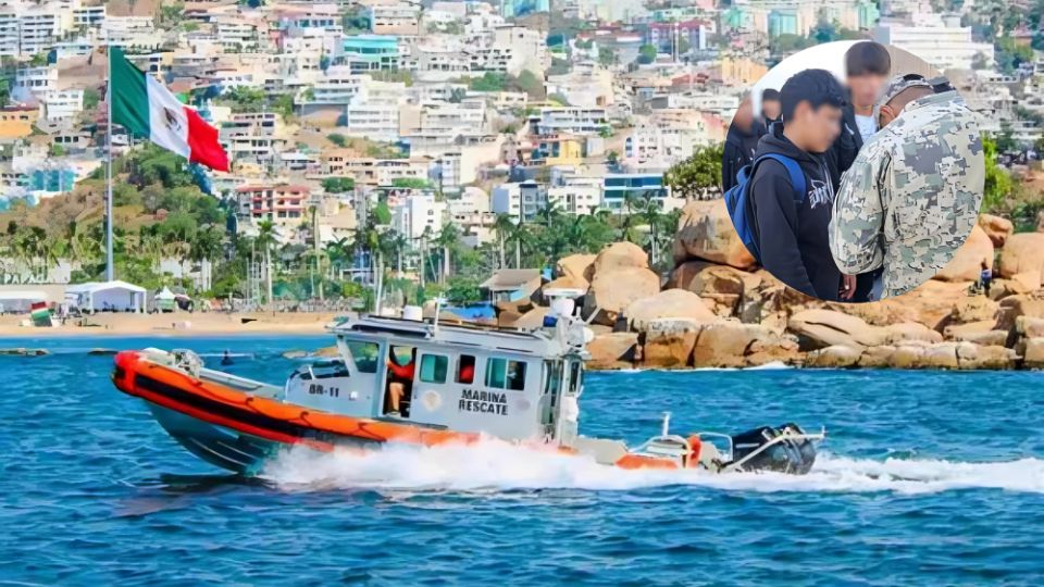 Marina intercepta a 27 menores que viajaban en embarcación en costas de Sinaloa.