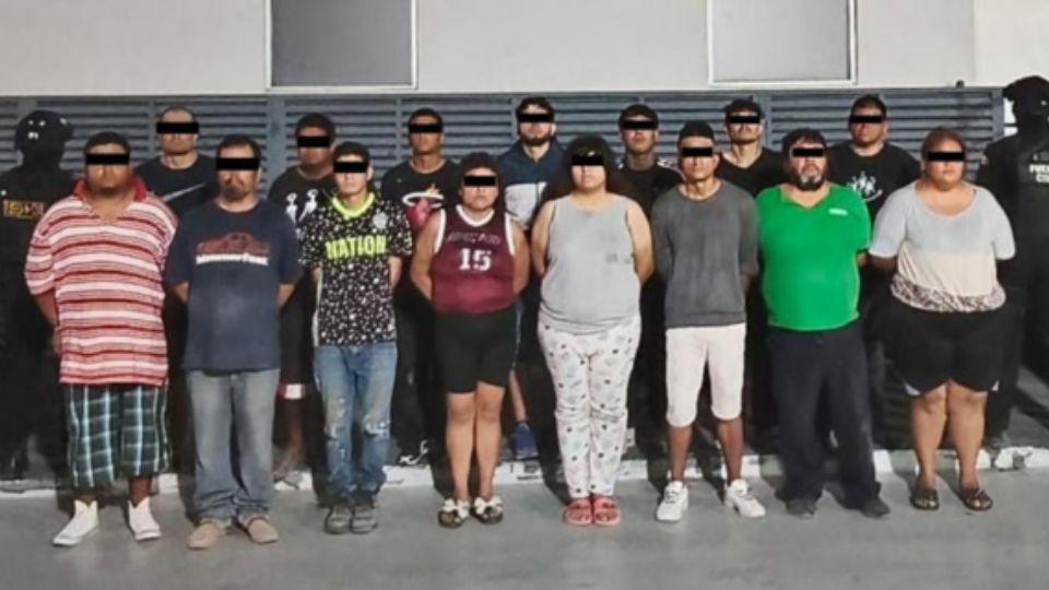 Parte de los detenidos en Nuevo León.