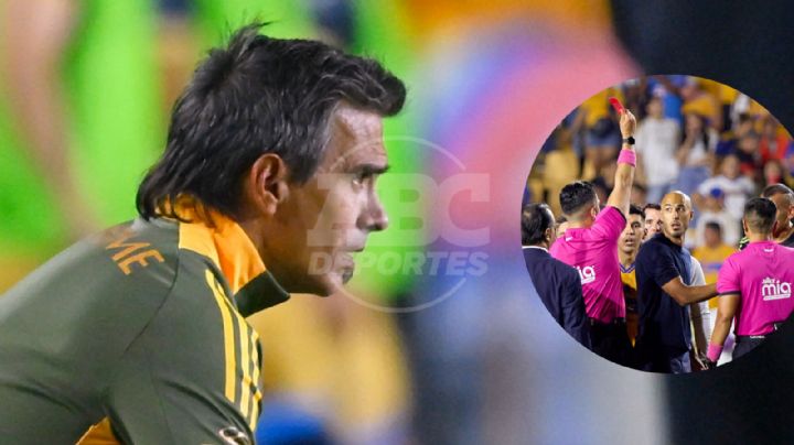 Molestia en Tigres por el arbitraje; Velázquez no entiende la expulsión de Pizarro