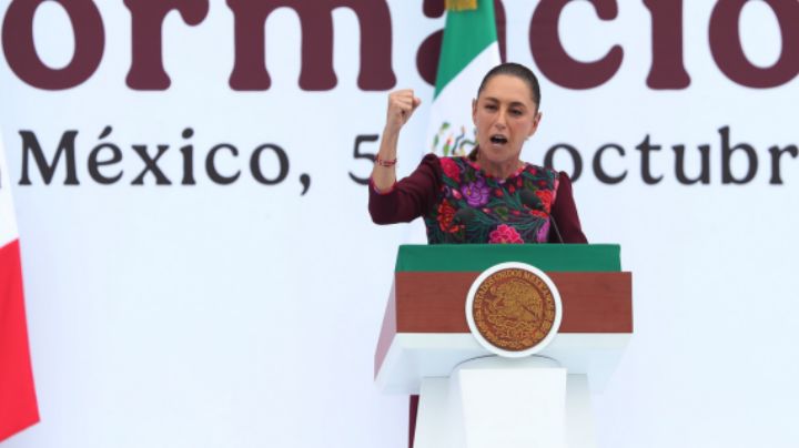 Desde el Zócalo, Sheinbaum da su primer informe y refrenda que 'primero son los pobres'