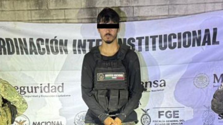 Detienen a integrante de Los Chapitos en Sinaloa; le aseguran armas y droga