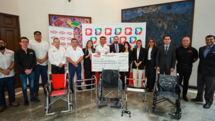 Donan 1 mdp en aparatos médicos para personas vulnerables de San Pedro