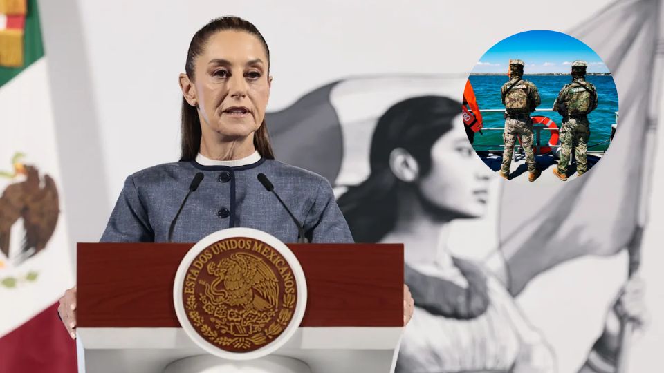 Sheinbaum propone reforzar el control de la Marina en aduanas.