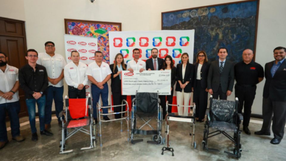 Entrega de aparatos médicos para personas vulnerables.