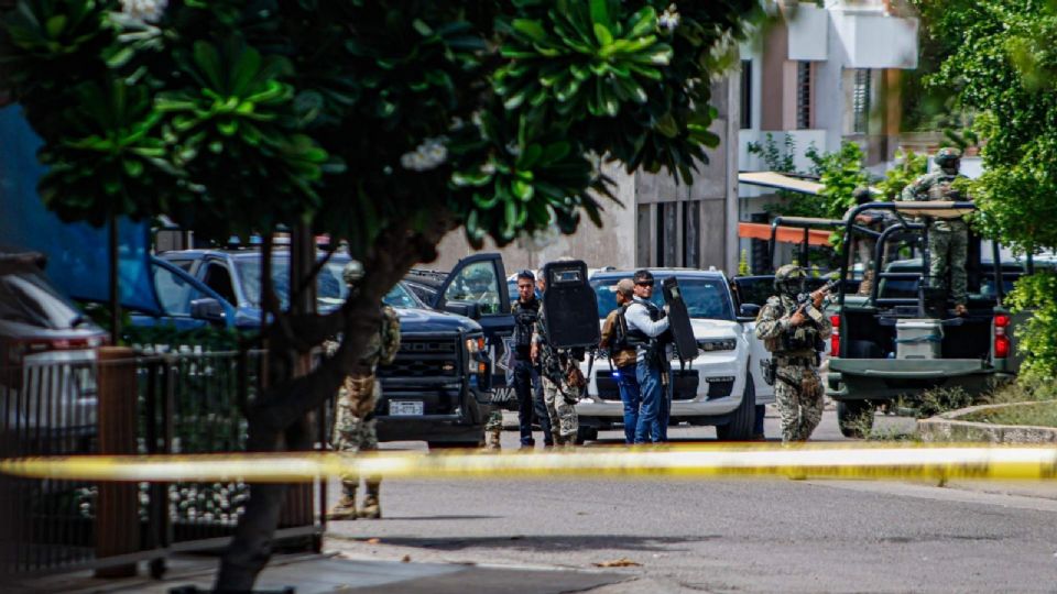 El área de la balacera quedó acordonada por las autoridades.