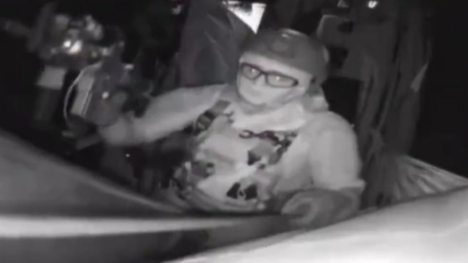 Momento de la intercepción de flotilla.