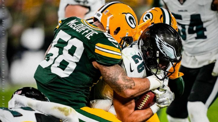 NFL: Eagles se lleva apretada victoria ante Packers en Lambeau Field