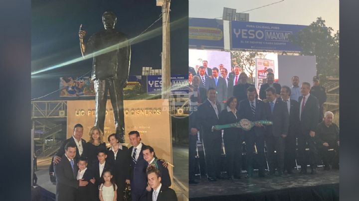 Develan monumento como homenaje a Pedro Treto Cisneros