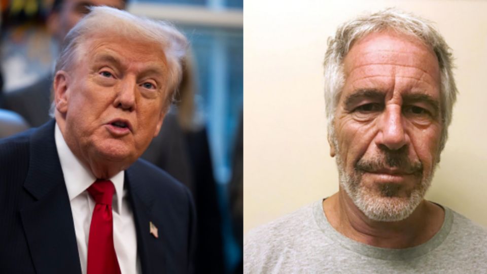 El presidente de Estados Unidos, Donald Trump y Jeffrey Epstein.
