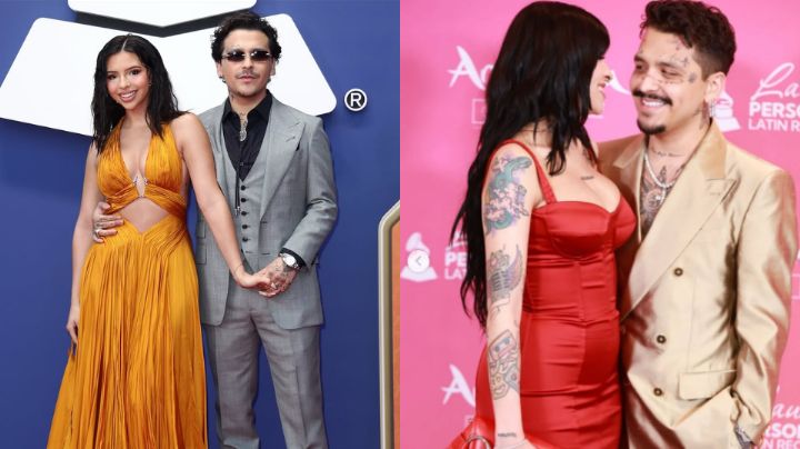 Nodal evita beso de Ángela Aguilar en los Latin Grammy 2025 y desata comparaciones con Cazzu