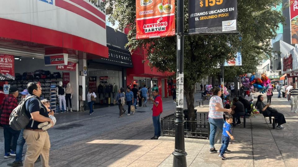 La calle Morelos fue una de las más concurridas.