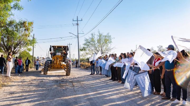 Arrancan trabajos de pavimentación de avenida Camino a San Javier en Salinas Victoria
