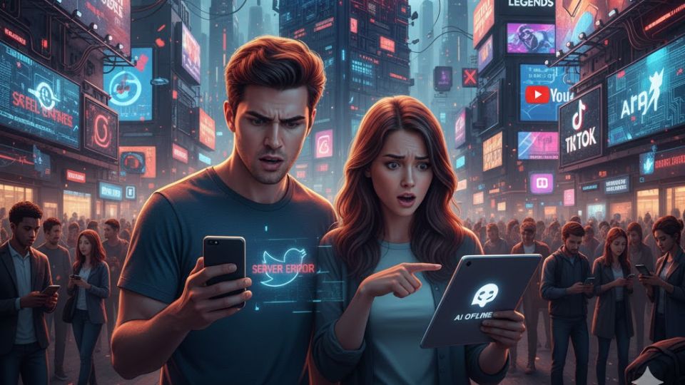 Diferentes plataformas presentaron una caída mundial.