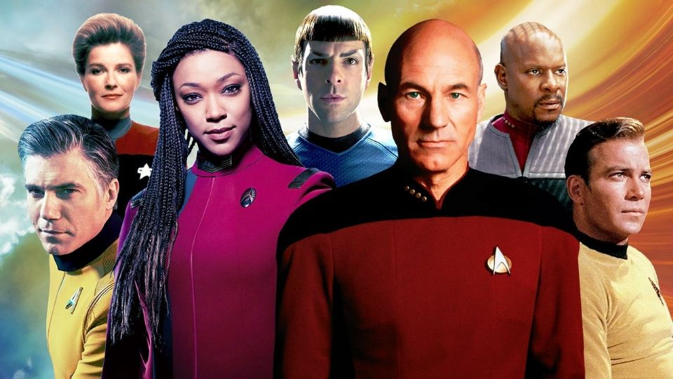 Algunos de los personajes de Star Trek.
