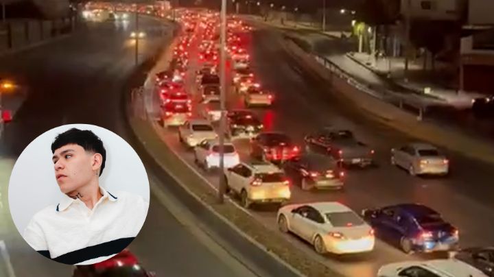 Junior H retrasa concierto y provoca caos vial en Fidel Velázquez… ¡durante la madrugada!