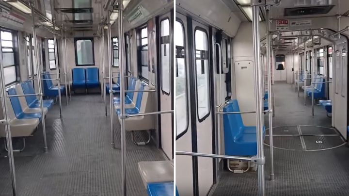‘Me quedé arriba’: Joven se distrae y queda ‘atrapado’ dentro de tren de Metrorrey