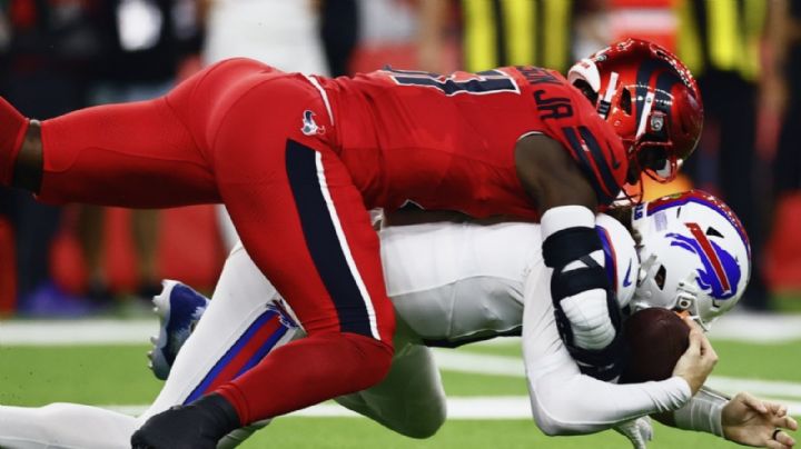NFL: Texans sorprende y vence a Bills; Josh Allen fue capturado 8 veces