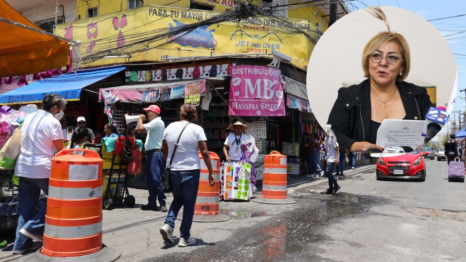 Comercios en el centro de Monterrey