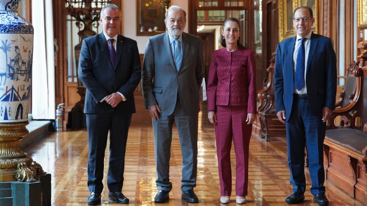 Sheinbaum, Slim y líder del CCE dialogan sobre los pronósticos de la economía en México