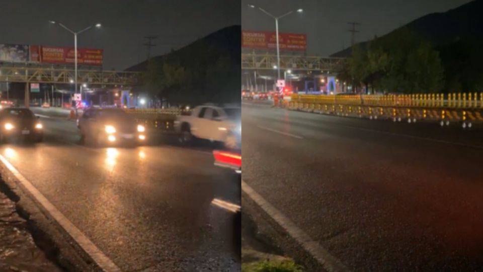 Lluvia ligera al sur de Monterrey.