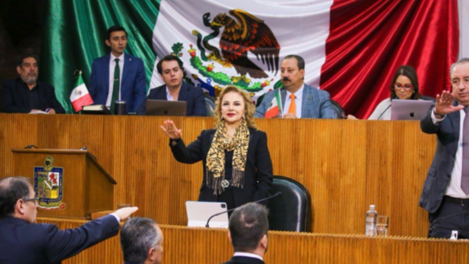 María Teresa Herrera Tello, titular de la Contraloría y Transparencia Gubernamental.