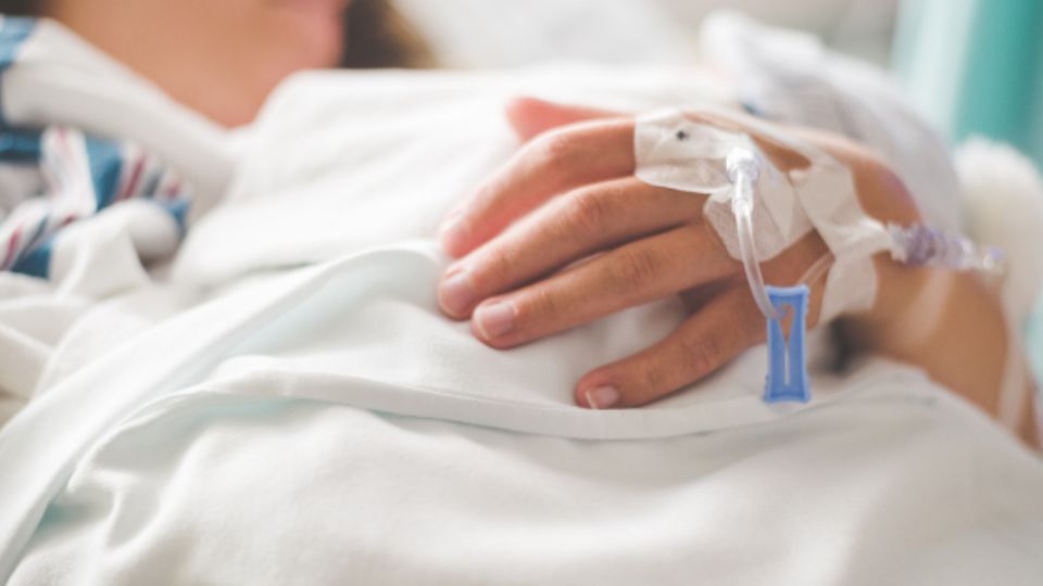 Paciente en hospitalización (representación).