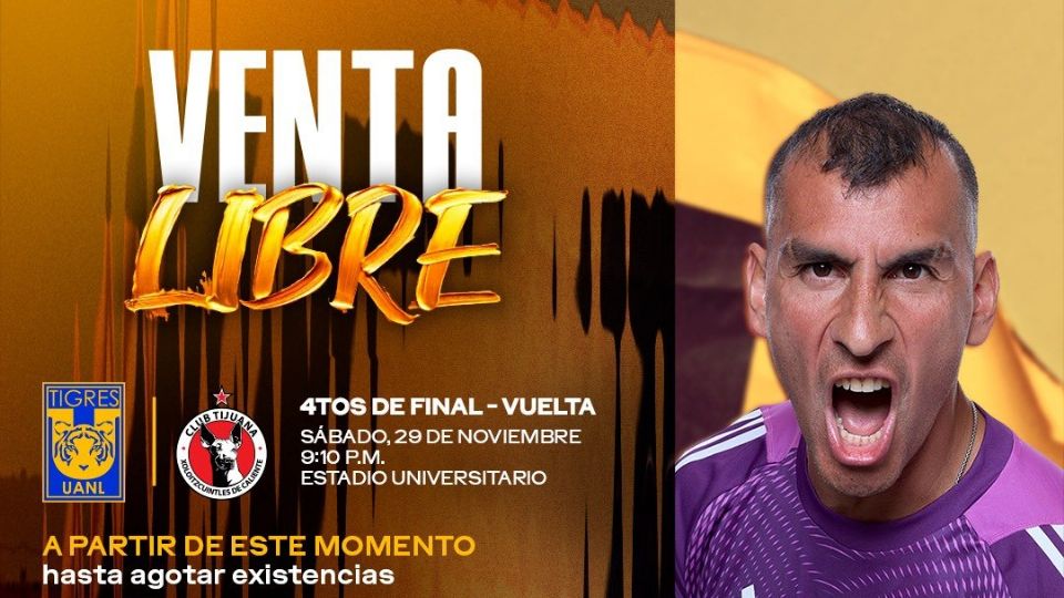 Tigres lanza venta libre de boletos para el partido de Vuelta en el 'Uni' frente a Tijuana