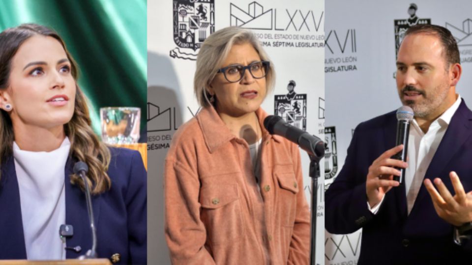 Diputada Lorena de la Garza, diputada Sandra Pámanes, diputado Mario Soto.