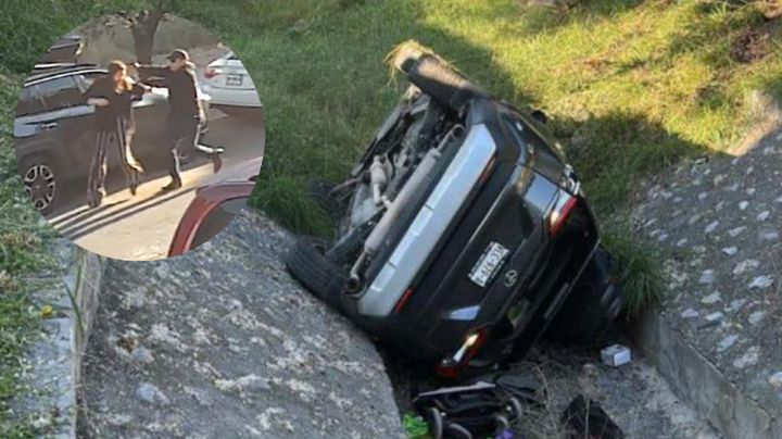 Hallan a mujer muerta en accidente vial tras ser agredida por su pareja en Monterrey