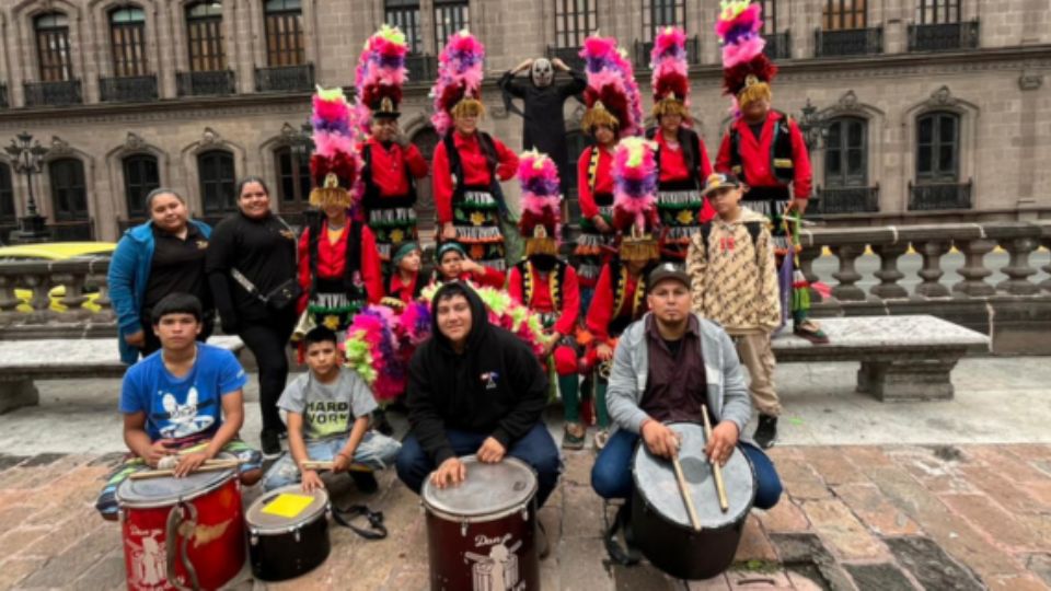Grupo de Matlachines en Monterrey.