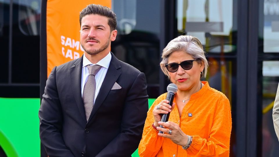 Sandra Pámanes junto al gobernador de Nuevo León, Samuel García | Facebook / Sandra Pámanes