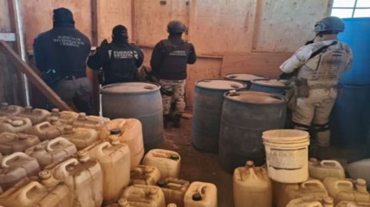 Decomisan fuerzas federales más de 750 mil litros de diésel ilegal en cateos en Ensenada