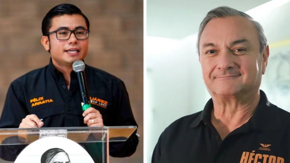 El alcalde de Juárez, Félix Arratia y el edil de Guadalupe, Héctor García.