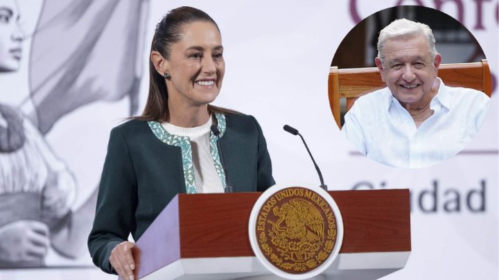 'Se le ve bien y muy contento': Sheinbaum agradece palabras de AMLO