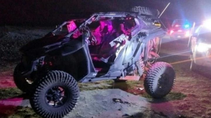 Muere hombre al volcarse en vehículo tipo razor en La Huasteca