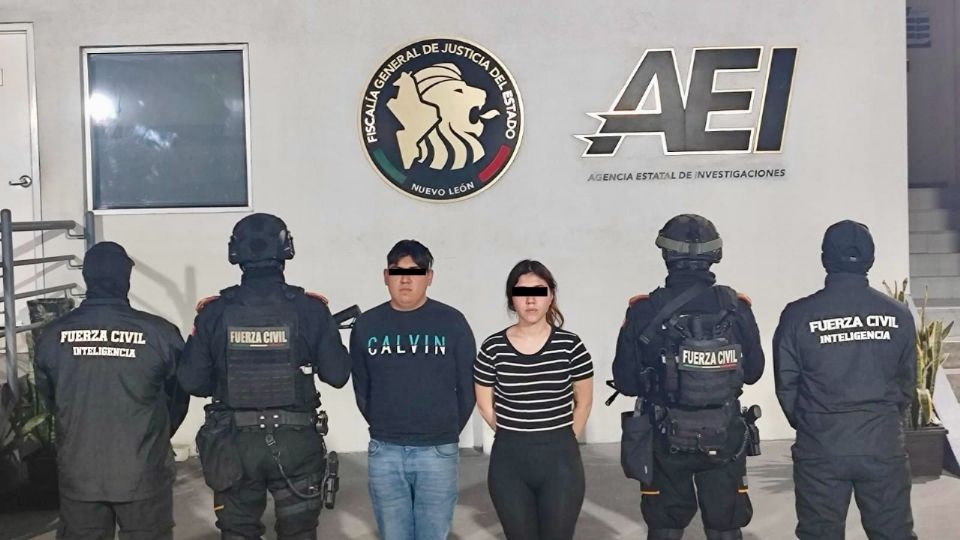 La pareja tras la detencion