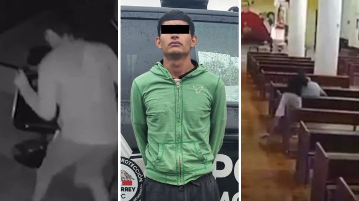 Cae implicado en robo de 18 laptops y celular a devoto dentro de iglesia en Monterrey