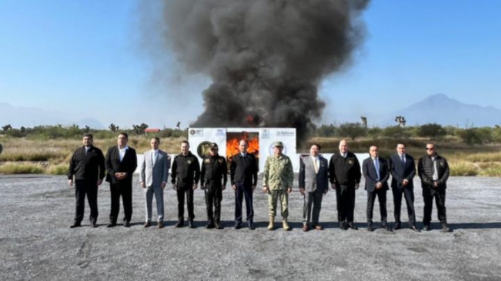 Queman más de una tonelada de narcóticos en NL