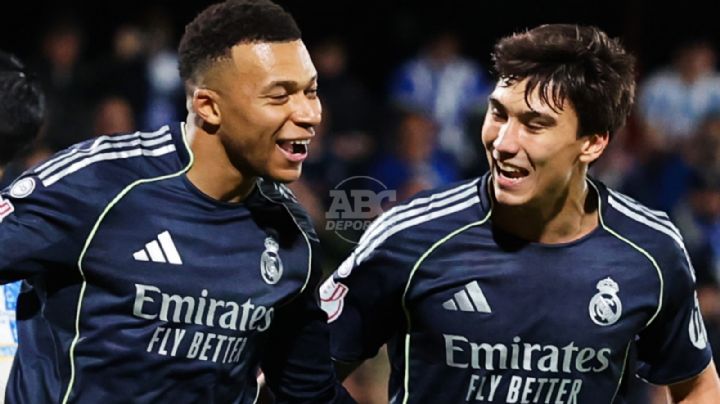 Real Madrid avanza a Octavos de Copa del Rey con doblete de Mbappé