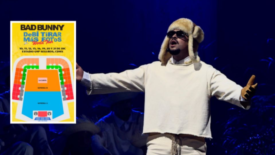 Bad Bunny en concierto.