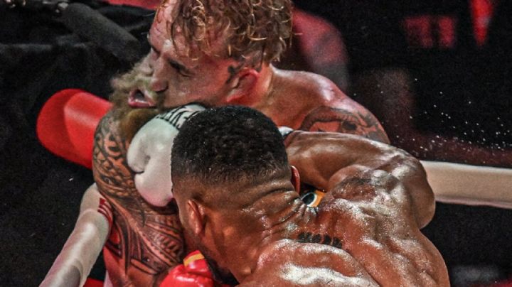(VIDEO) Así fue el KO de Anthony Joshua a Jake Paul que le fracturó la mandíbula